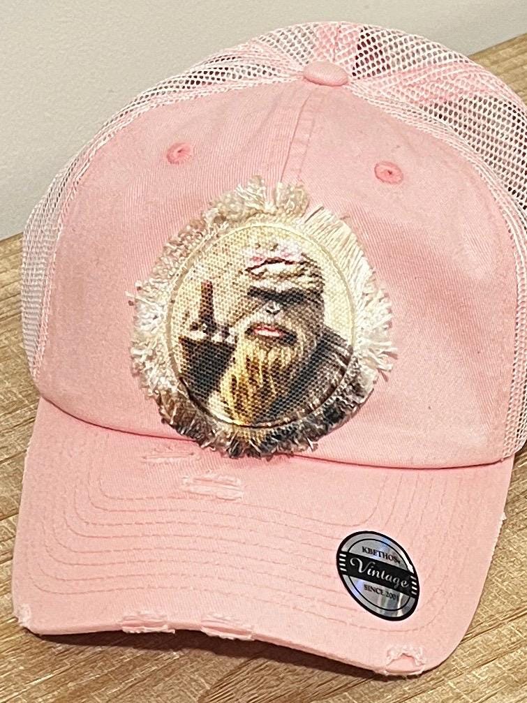 Funny Sasquatch, Bigfoot F*ck You Middle Finger Vintage Distressed Dad Trucker Hat