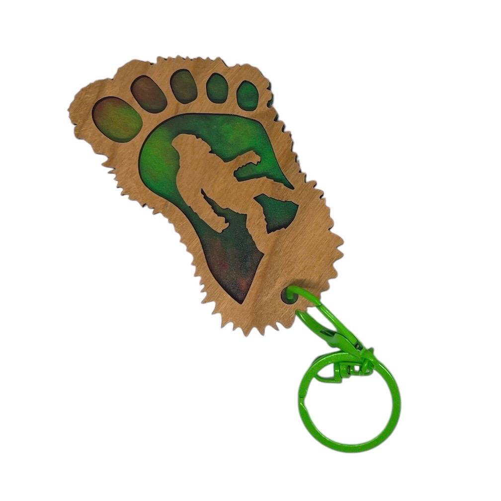 Sasquatch Bigfoot Yeti Keychain Camping Camper