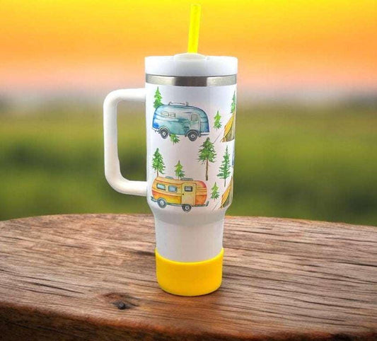 Sunshine and Sky Camping Tumbler 40oz