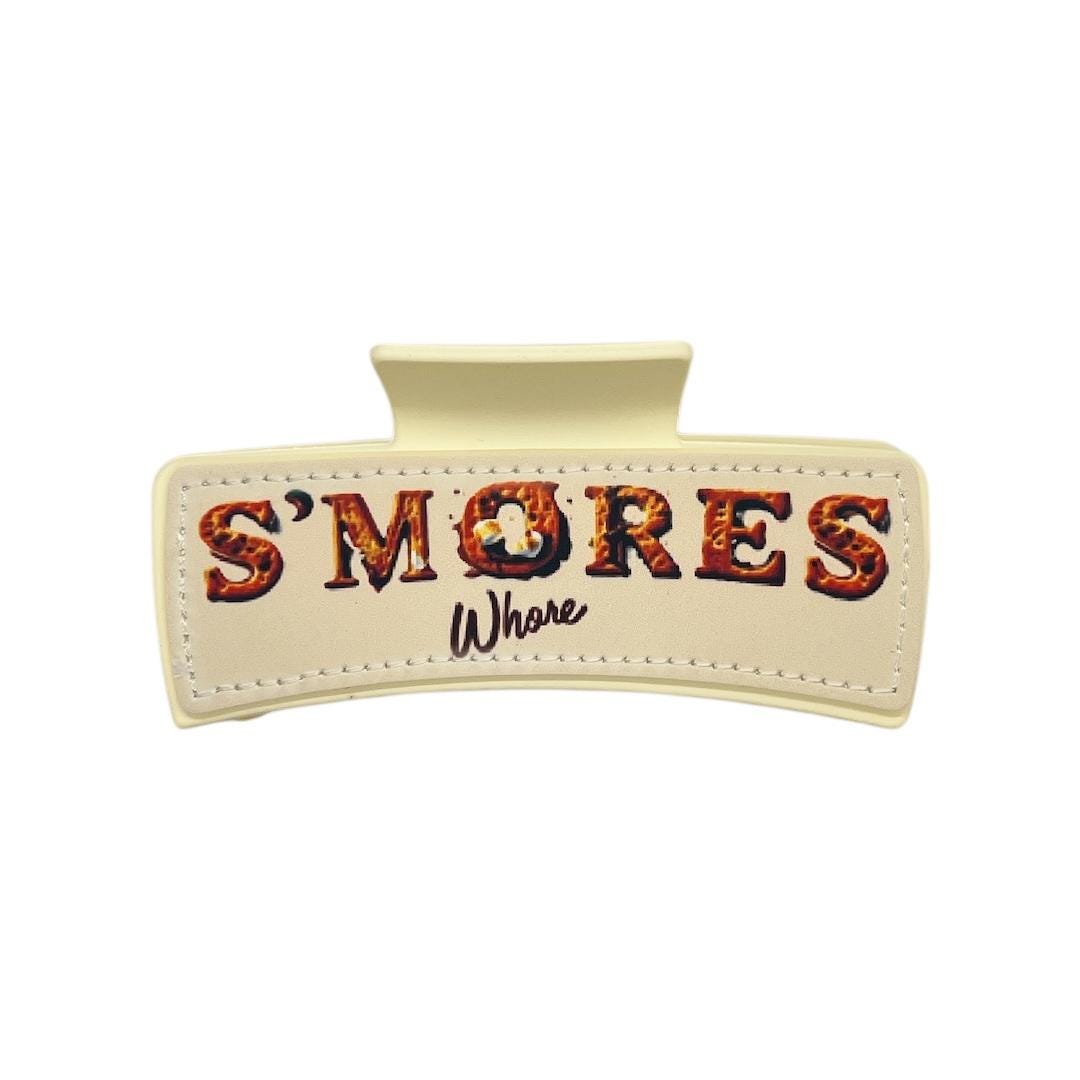 S'mores Smores Whore Claw Clips Camping Hair Clips Campers Hair Accessories Fun Hair Camping