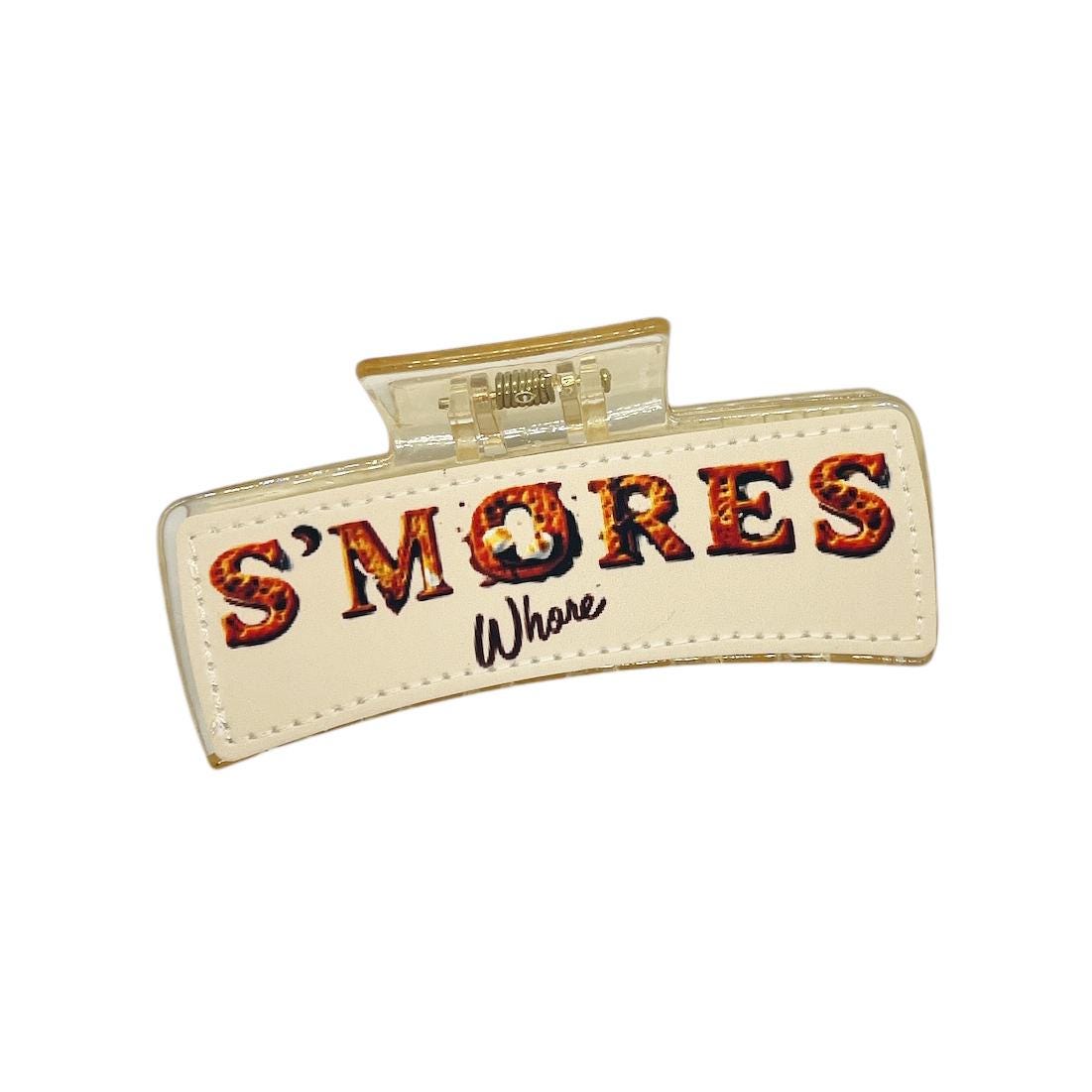 S'mores Smores Whore Claw Clips Camping Hair Clips Campers Hair Accessories Fun Hair Camping