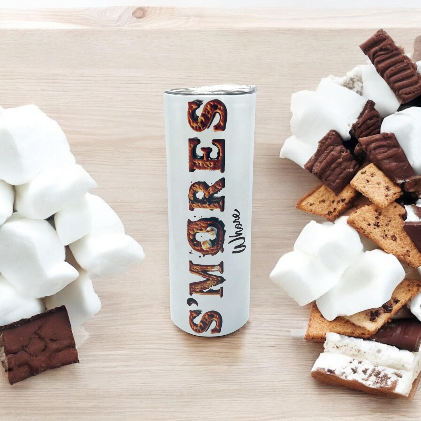 S'mores Whore Smores Glow in the Dark Camping Tumbler 20oz