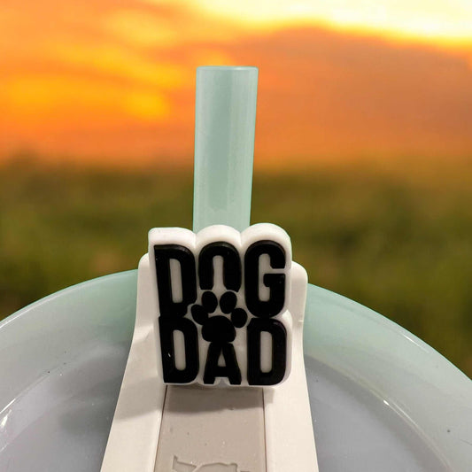 Dog Dad Tumbler Straw Slider Topper