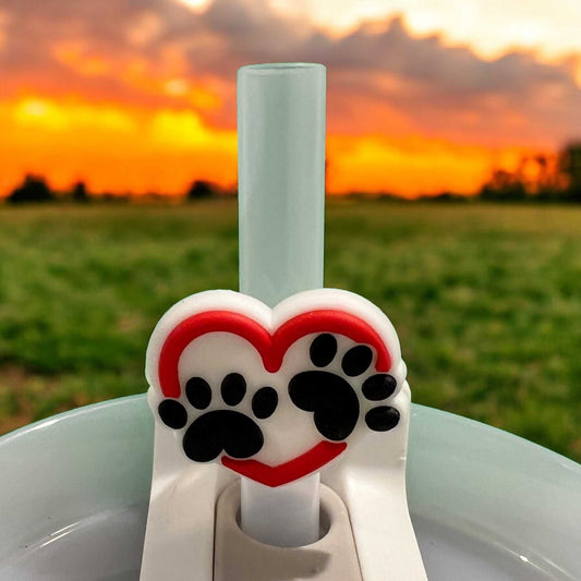 Heart Paws Tumbler S Straw Slider Topper