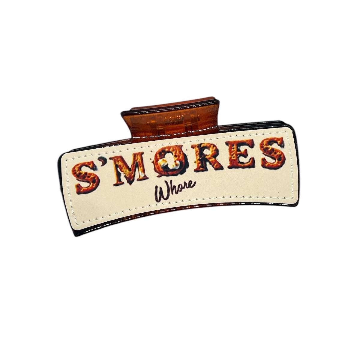 S'mores Smores Whore Claw Clips Camping Hair Clips Campers Hair Accessories Fun Hair Camping